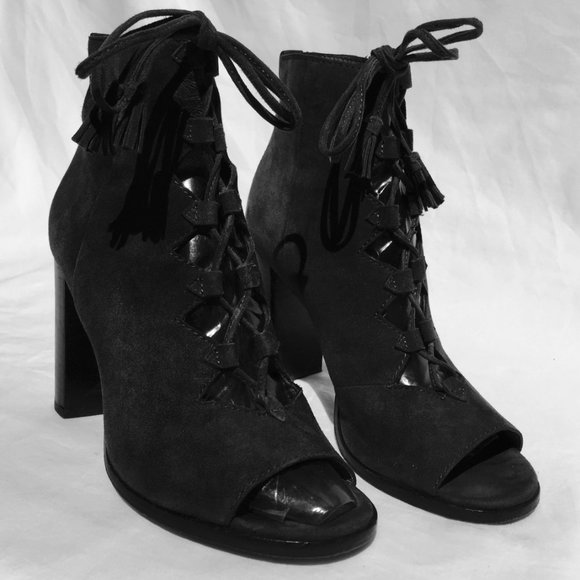 FRYE Gaby Ghillie Suede Lace up Booties Sz. 7.5M - Picture 4 of 8